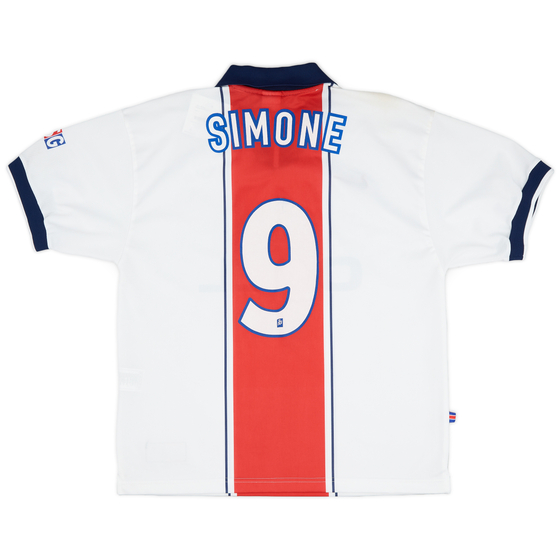 1997-98 Paris Saint-Germain Away Shirt Simone #9 - 9/10 - (XL)