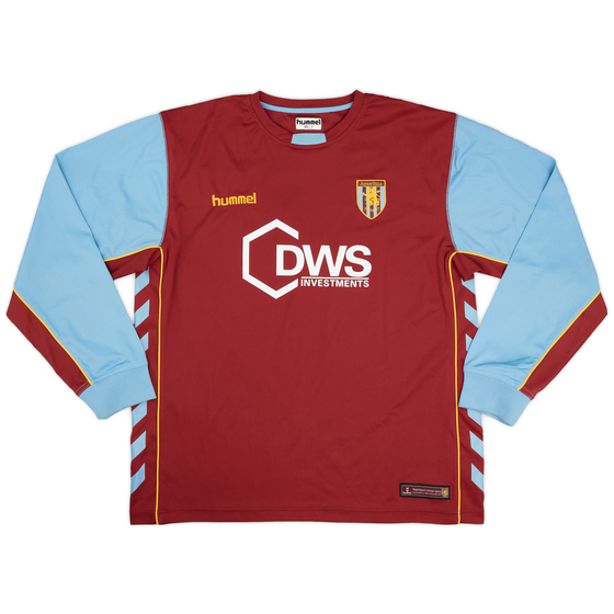 2005-06 Aston Villa Home L/S Shirt - 9/10 - (L)