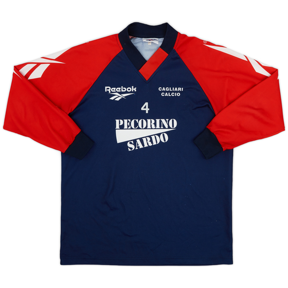 1996-98 Cagliari Player Issue Training L/S Shirt #4 - 8/10 - (M)