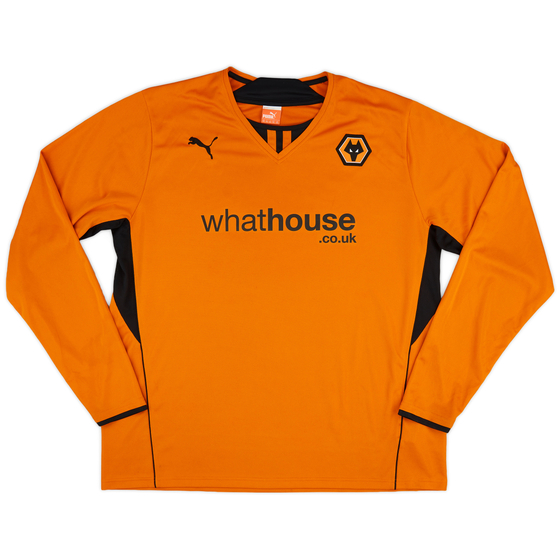 2013-14 Wolves Home L/S Shirt - 9/10 - (3XL)