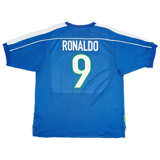 1998-00 Brazil Away Shirt Ronaldo #9 - 7/10 - (XL)
