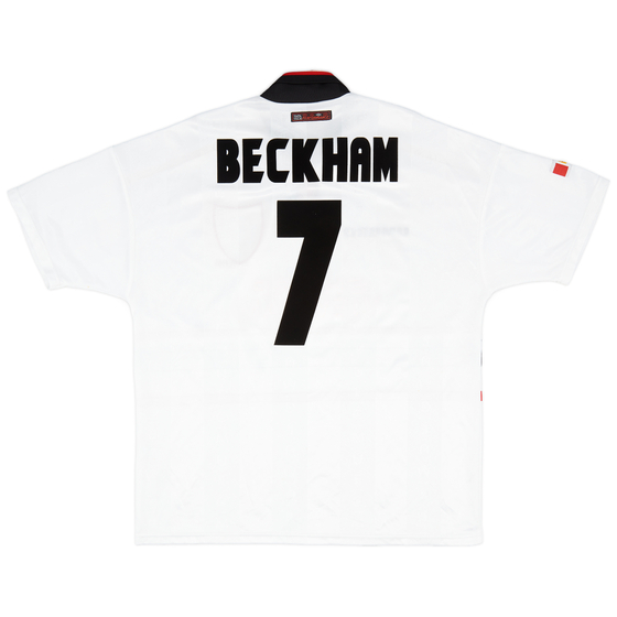 1997-99 Manchester United Away Shirt Beckham #7 - 7/10 - (XXL)