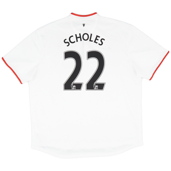 2012-14 Manchester United Away Shirt Scholes #22 - 8/10 - (XXL)