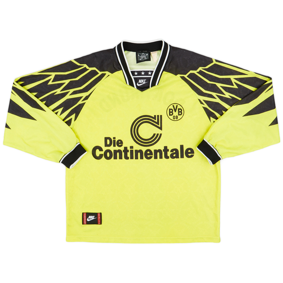 1994-95 Borussia Dortmund Home L/S Shirt - 8/10 - (L)