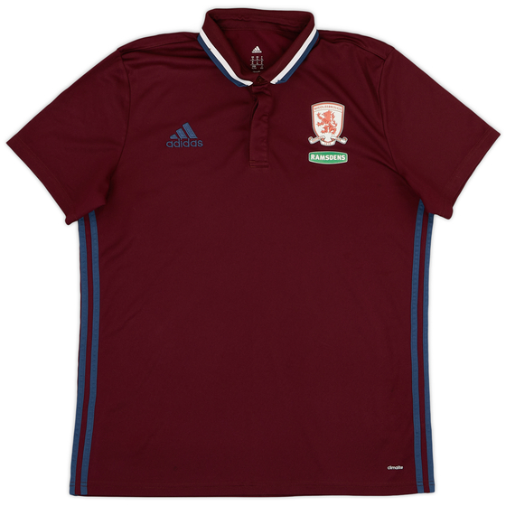 2016-17 Middlesbrough adidas Polo Shirt - 7/10 - (XL)