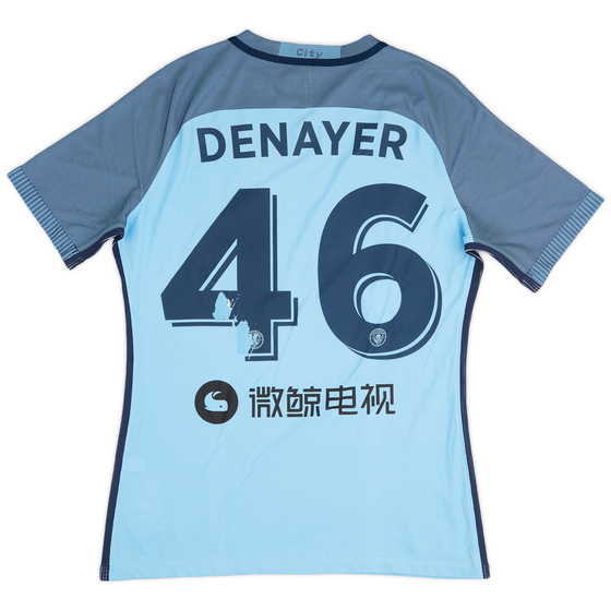 2016-17 Manchester City Authentic Home Shirt Denayer #46 - 5/10 - (L)