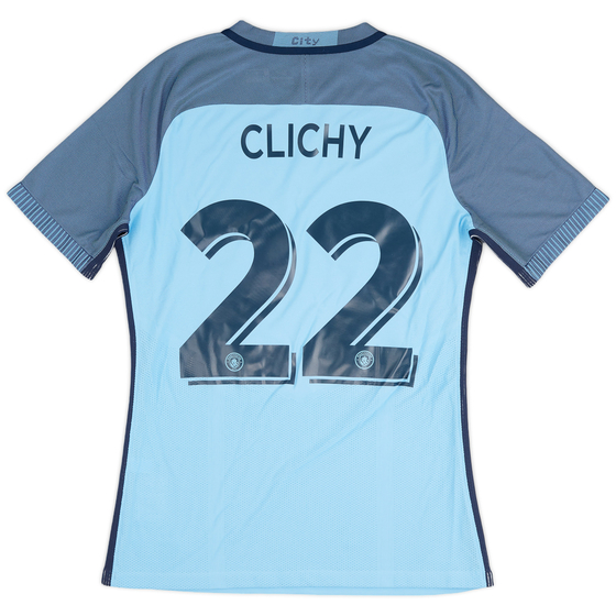 2016-17 Manchester City Authentic Home Shirt Clichy #22 - 9/10 - (M)