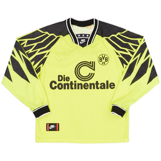 1994-95 Borussia Dortmund Home L/S Shirt - 9/10 - (L)