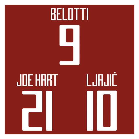 2016-17 Torino F.C. Home Name Set