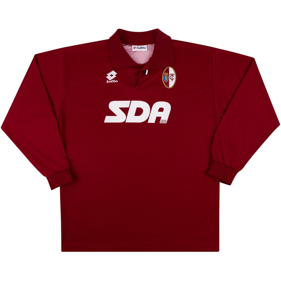 1995-96 Torino Match Issue Home L/S Shirt #18