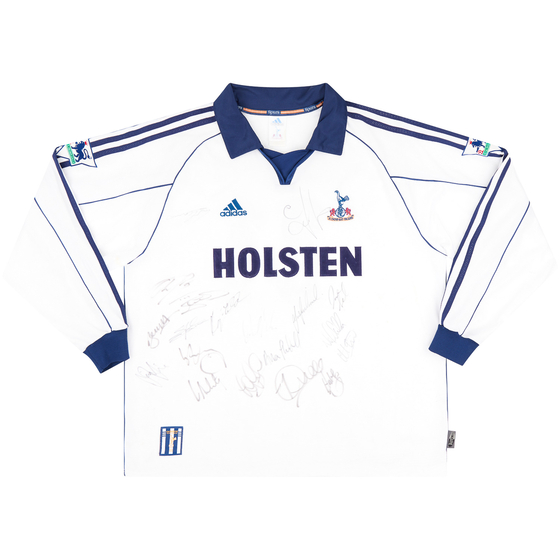 2000-01 Tottenham Match Issue Signed Home L/S Shirt Thelwell #31