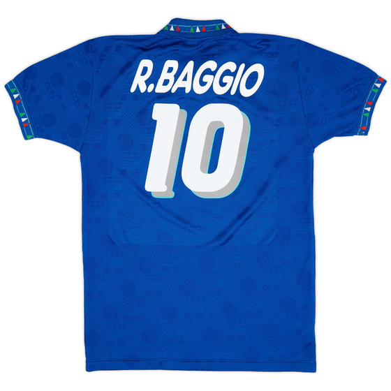 1994 Italy Home Shirt Baggio #10 - 9/10 - (M)