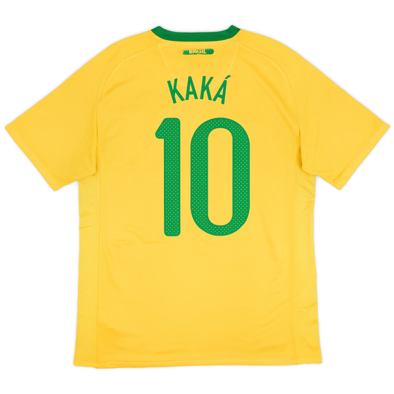 2010-11 Brazil Home Shirt Kaka #10 - 7/10 - (M)