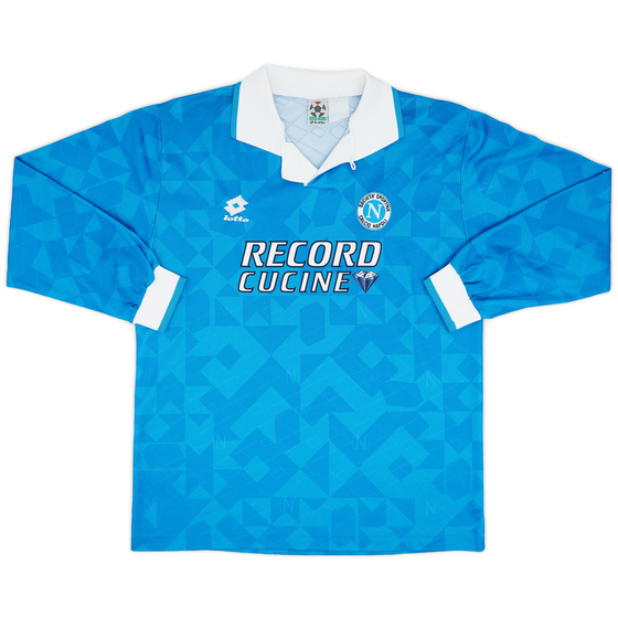 1994-96 Napoli Home L/S Shirt - 6/10 - (L)