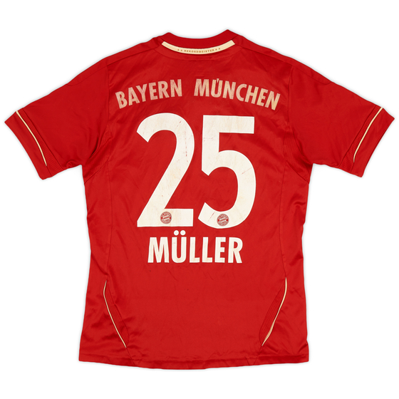2011-13 Bayern Munich Home Shirt Muller #25 - 5/10 - (L.Boys)
