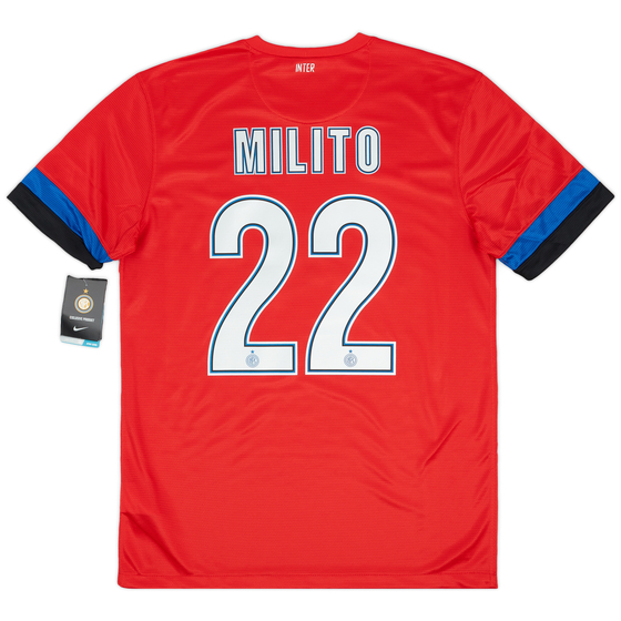 2012-13 Inter Milan Away Shirt Milito #22 (M)