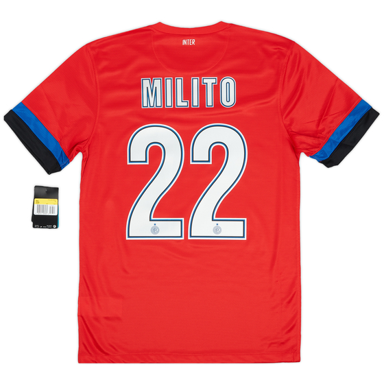 2012-13 Inter Milan Away Shirt Milito #22 (S)