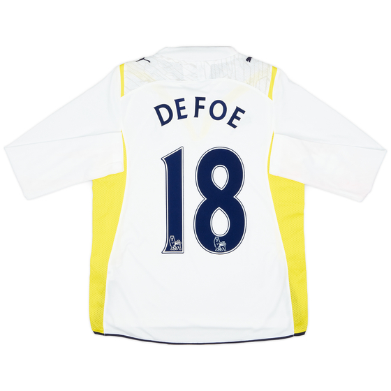 2009-10 Tottenham Home L/S Shirt Defoe #18 (S)