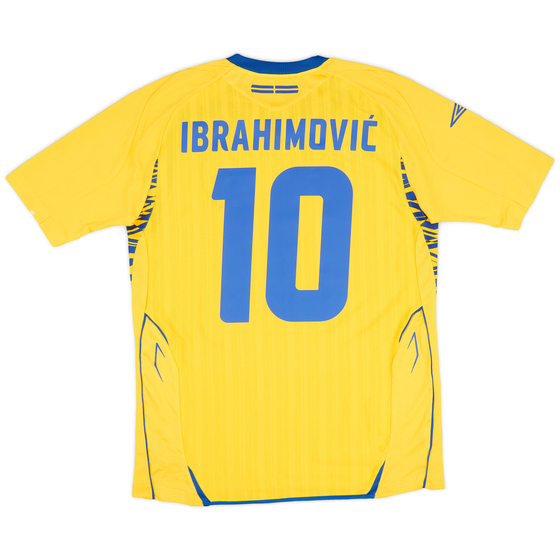 2007-09 Sweden Home Shirt Ibrahimovic #10 - 8/10 - (S)