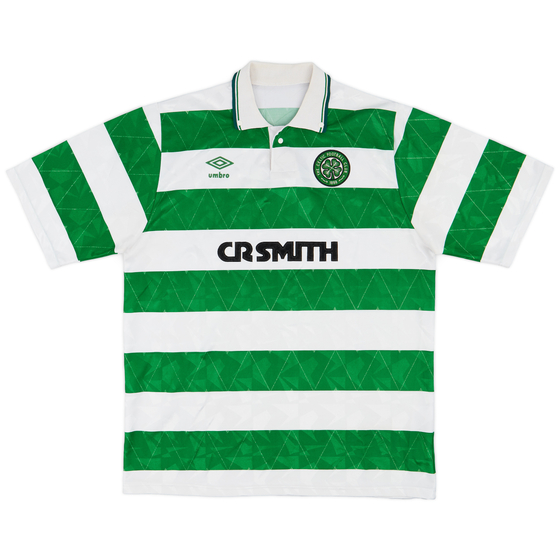 1989-91 Celtic Home Shirt - 9/10 - (XL)