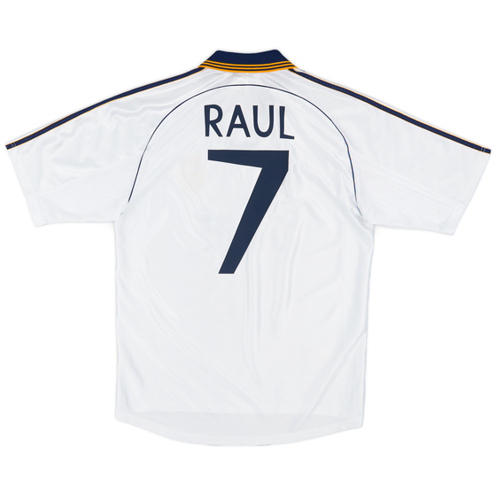 1998-00 Real Madrid Home Shirt Raul #7 - 9/10 - (S)