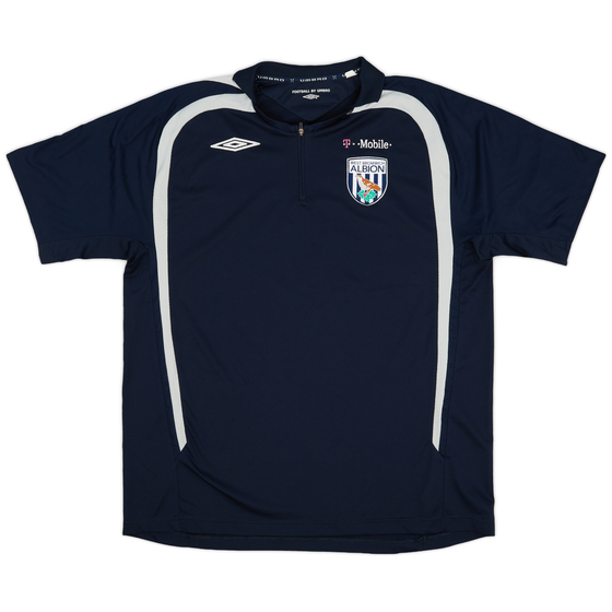 2007-08 West Brom Umbro 1/4 Zip Polo Shirt - 9/10 - (L)