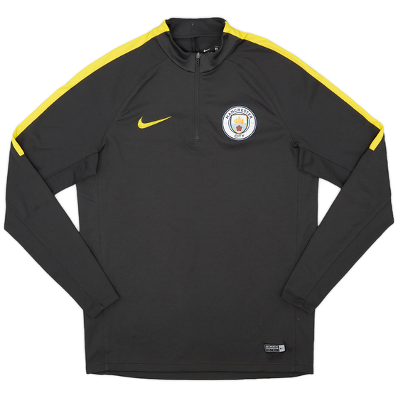 2016-17 Manchester City Nike 1/4 Zip Drill Top - 9/10 - (M)