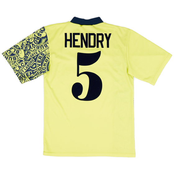 1996-97 Blackburn Away Shirt Hendry #5 - 9/10 - (S)