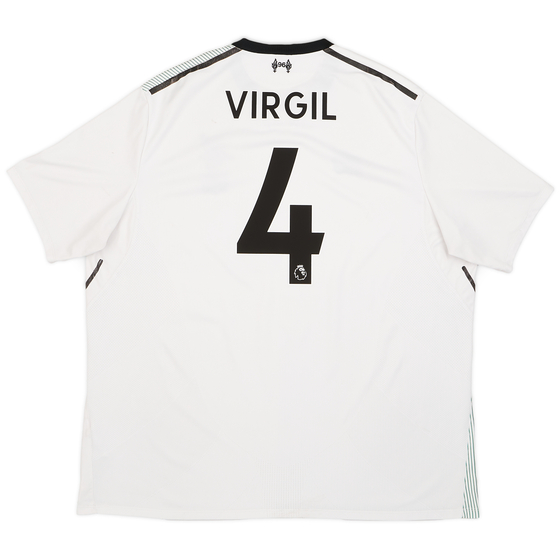 2017-18 Liverpool Away Shirt Virgil #4 - 5/10 - (XXL)