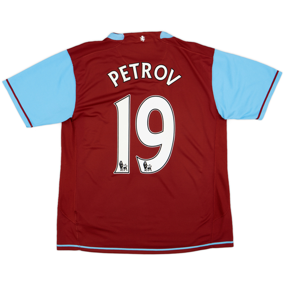 2007-08 Aston Villa Home Shirt Petrov #19 - 8/10 - (L)