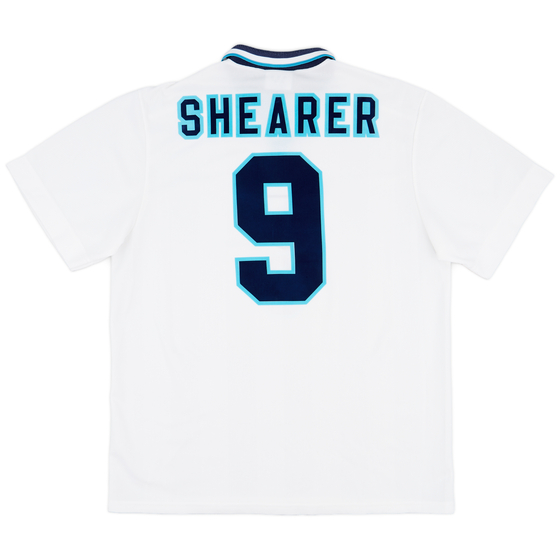 1995-97 England Home Shirt Shearer #9 - 8/10 - (XL)