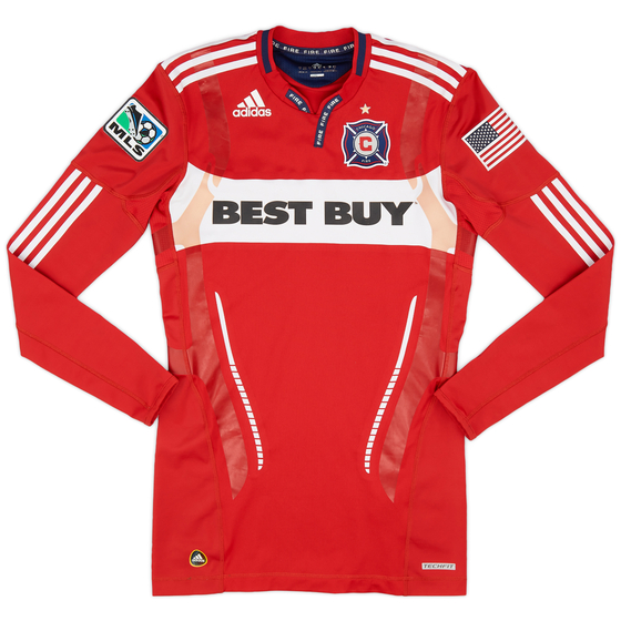 2010 Chicago Fire Player Issue Techfit Home L/S Shirt - 8/10 - (S)