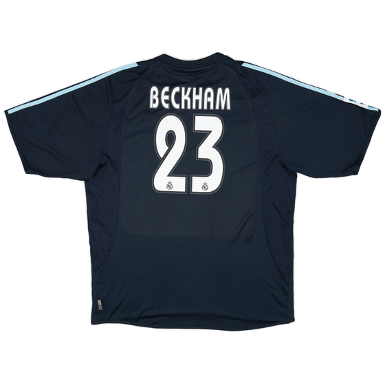 2003-04 Real Madrid Away Shirt Beckham #23 - 9/10 - (XXL)