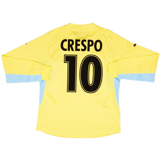 2001-02 Lazio Away L/S Shirt Crespo #10 - 9/10 - (XL)