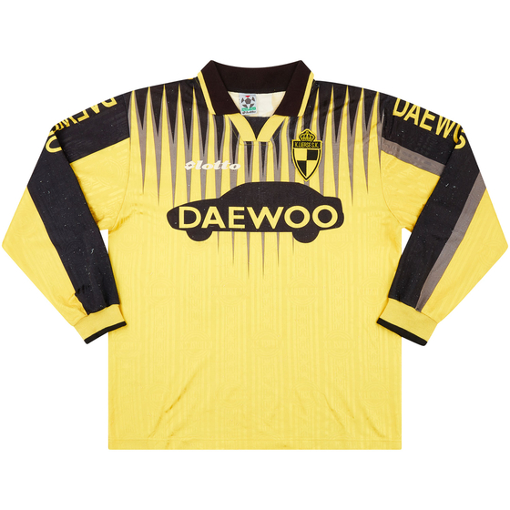 1997-98 K.Lierse SK Match Issue Home L/S Shirt Eftevaag #20