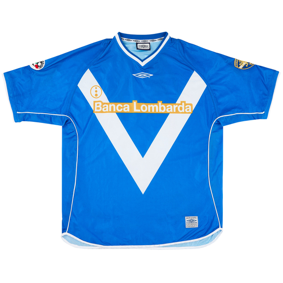 2002-03 Brescia Match Issue Home Shirt A.Filippini #18