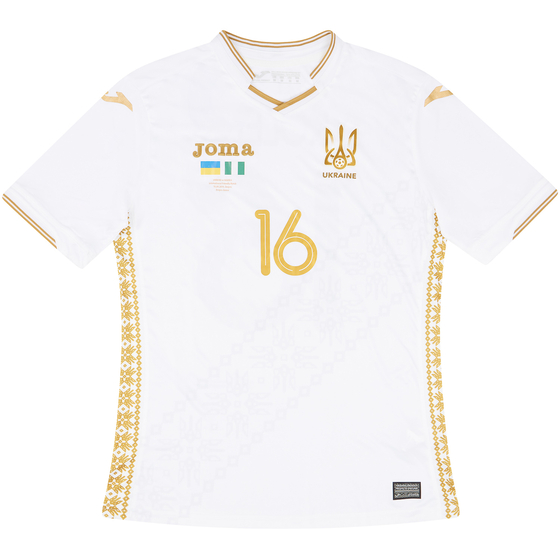 2019 Ukraine Match Issue Third Shirt Mykolenko #16 (v Nigeria)