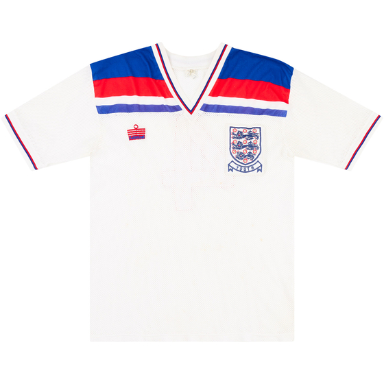 1980-83 England U-18 Match Issue Home Shirt #4