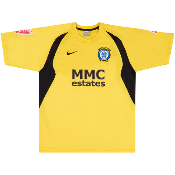 2007-08 Rochdale Match Issue Away Shirt Higginbotham #18
