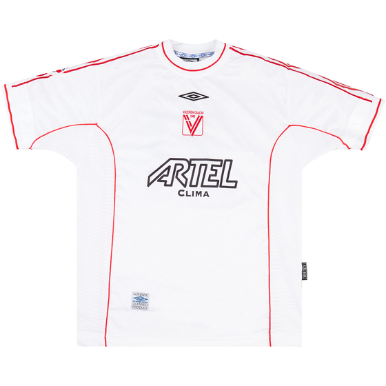 2000-01 Vicenza Match Issue Away Shirt Zauli #21