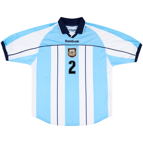 2000-01 Argentina Match Issue Home Shirt #2