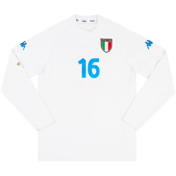 2000-01 Italy Match Issue Away L/S Shirt #16