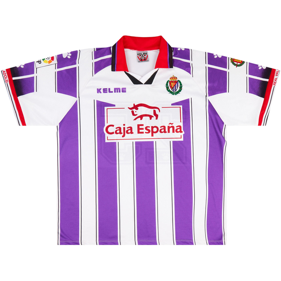 1997-98 Real Valladolid Match Issue Home Shirt #25
