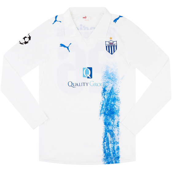 2008-09 Anorthosis Famagusta Match Issue Champions League Home L/S Shirt Panayiotou #26