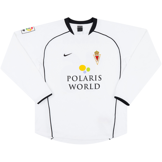 2003-04 Real Murcia Match Issue Away L/S Shirt Jensen #16