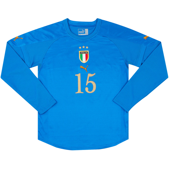 2004-05 Italy Women Match Issue Home L/S Shirt #15