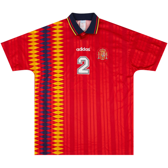 1994-96 Spain Match Issue Home Shirt #2