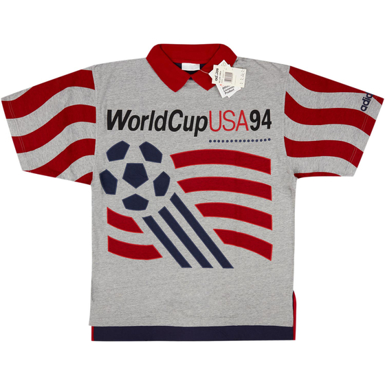 1994 adidas FIFA World Cup 'USA 94' Polo Shirt (M)