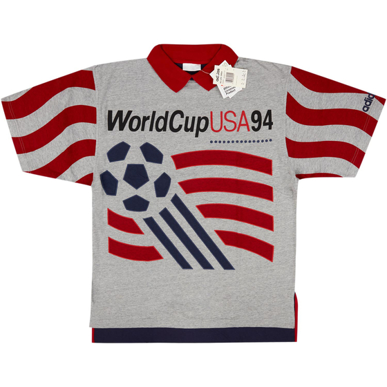 1994 adidas FIFA World Cup 'USA 94' Polo Shirt (L)