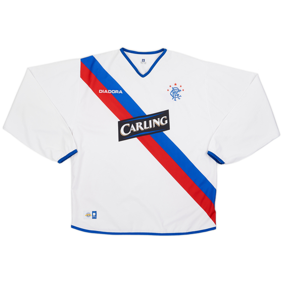 2004-05 Rangers Away L/S Shirt - 8/10 - (XL)